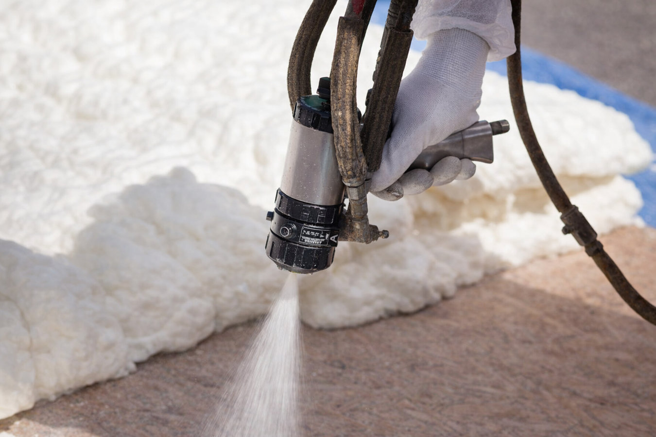 Spray foam insulation